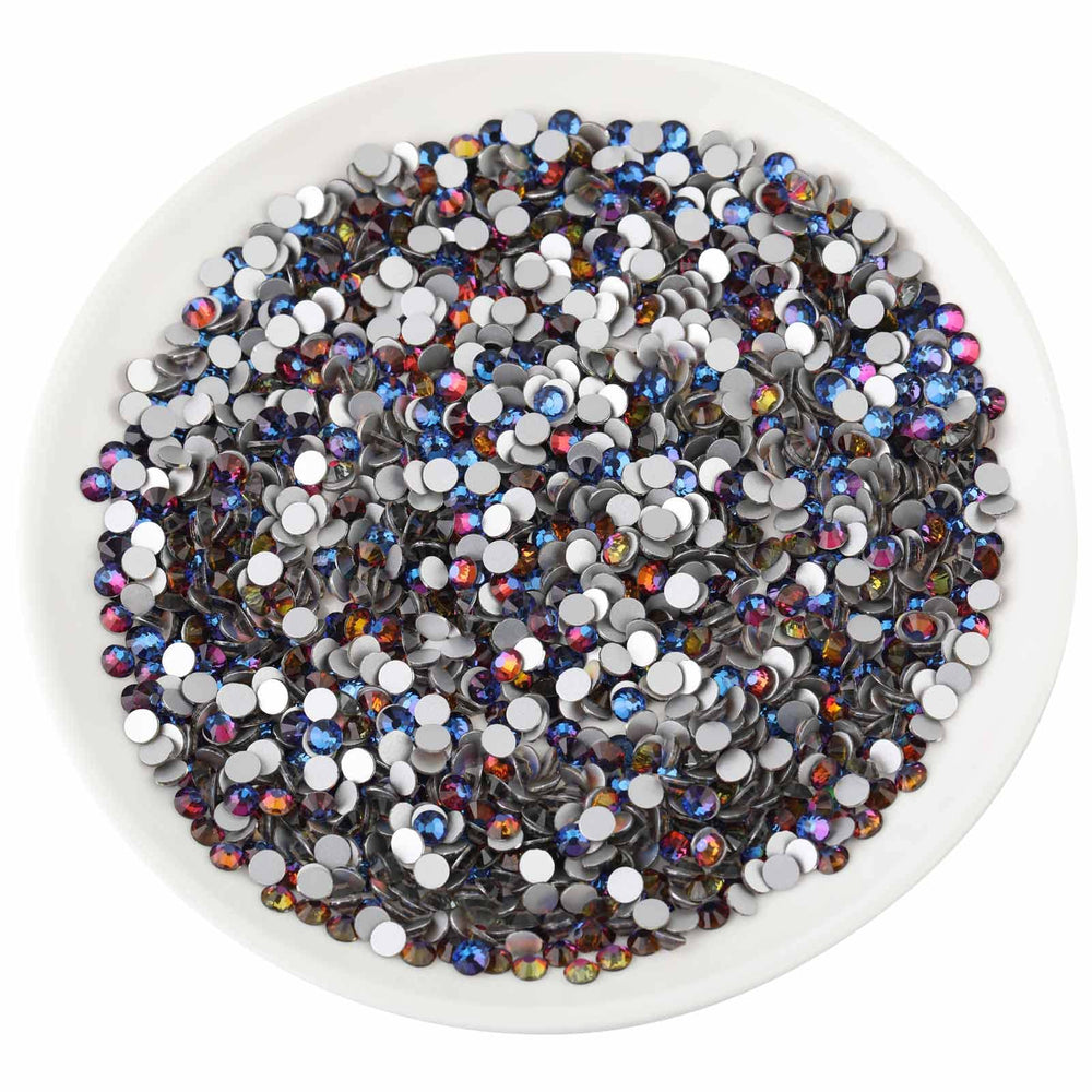 BEADSLAND nail art rhinestones applied with glue for secure, long-lasting sparkle