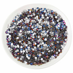 BEADSLAND nail art rhinestones applied with glue for secure, long-lasting sparkle