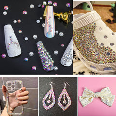Beadsland Crystal AB rhinestones for versatile decorating on nails and items