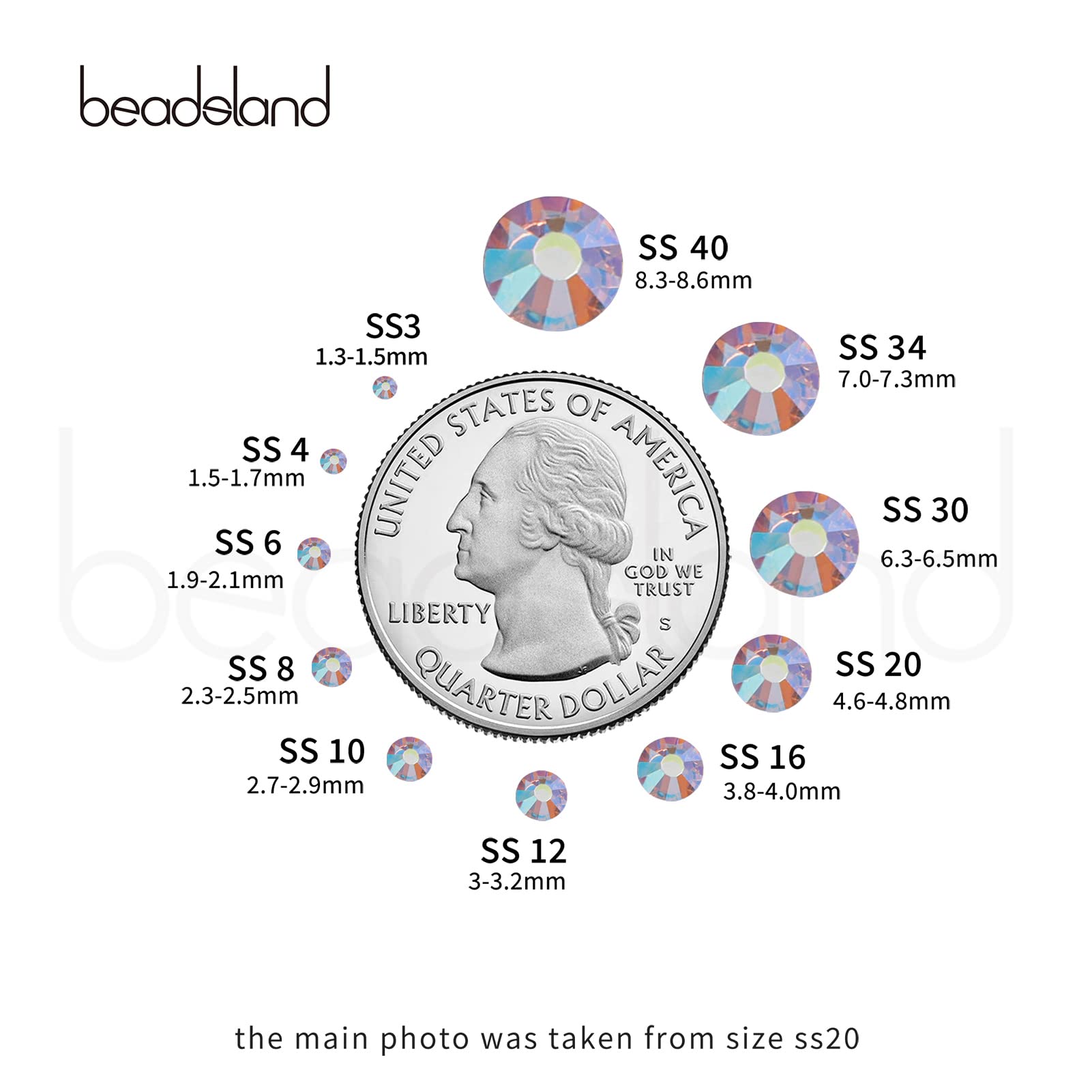 Beadsland rhinestones used in crafts for shimmering embellishments.