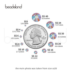 Beadsland rhinestones used in crafts for shimmering embellishments.