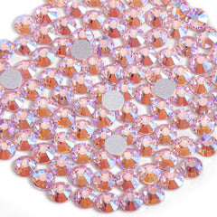 Beadsland flatback rhinestones close-up showing glass cut for crafts.