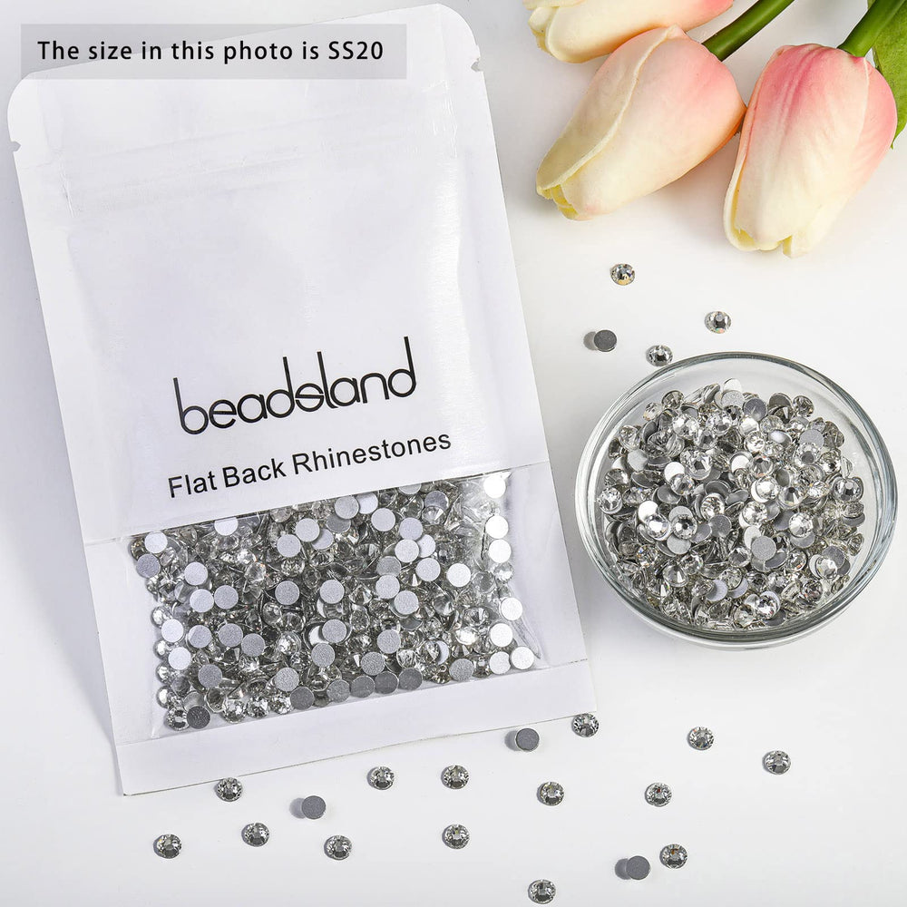 Beadsland rhinestones decorate shoes, bags, and decor with sparkling impact.