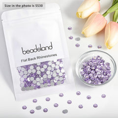 BEADSLAND ss30 violet rhinestones for nails and phone cases