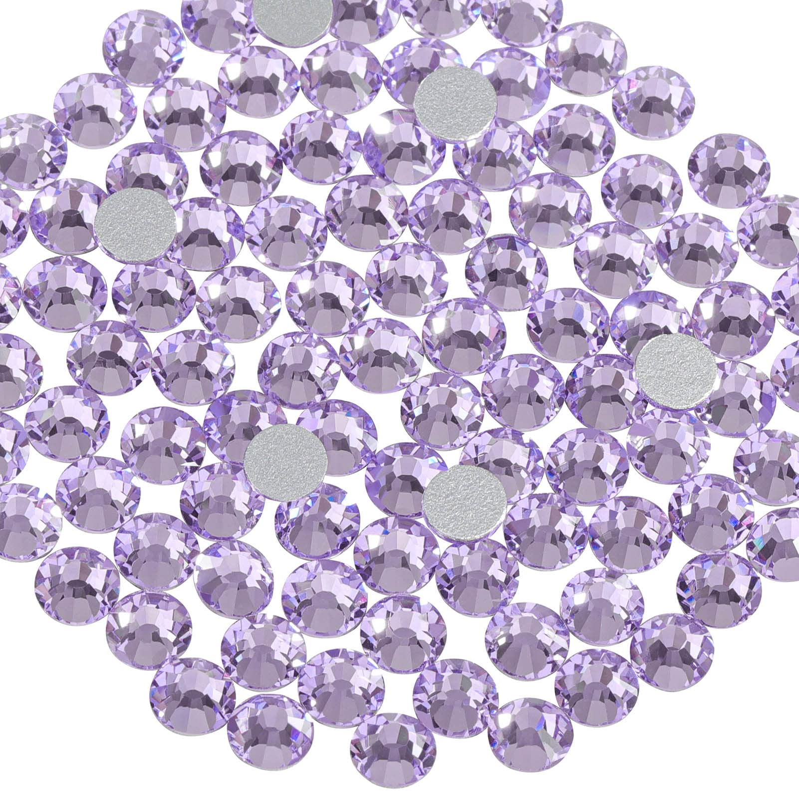 BEADSLAND violet glass rhinestones for crafts and embellishment