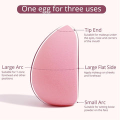 BEAKEY silky-soft foam sponge offers plush texture for smooth blending