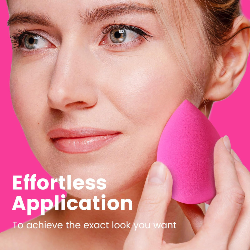 BEAKEY sponges work wet or dry for versatile makeup use