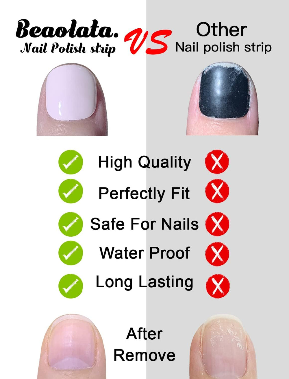 Beaolata long-lasting wear up to 14 days with top coat.