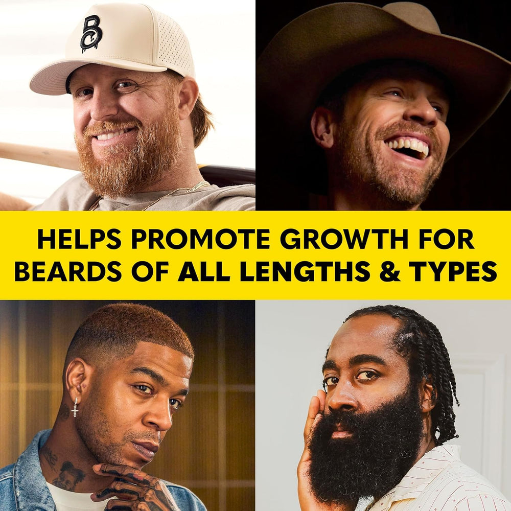 Beard Club Growth Vitamins pack provides essential nutrients for healthier facial hair.