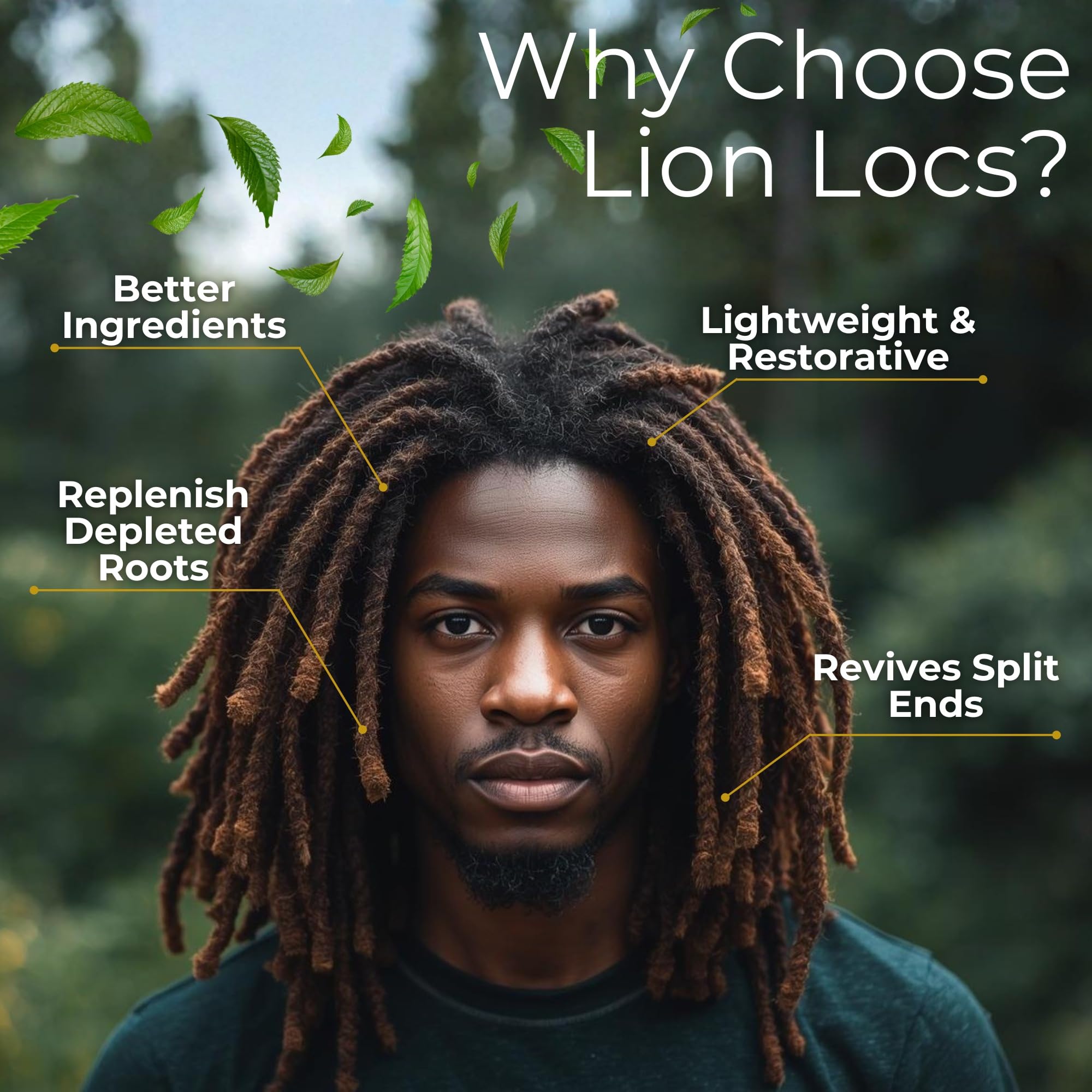 Beard Gains Lion Locs lightweight gel helps prevent heat and sun damage