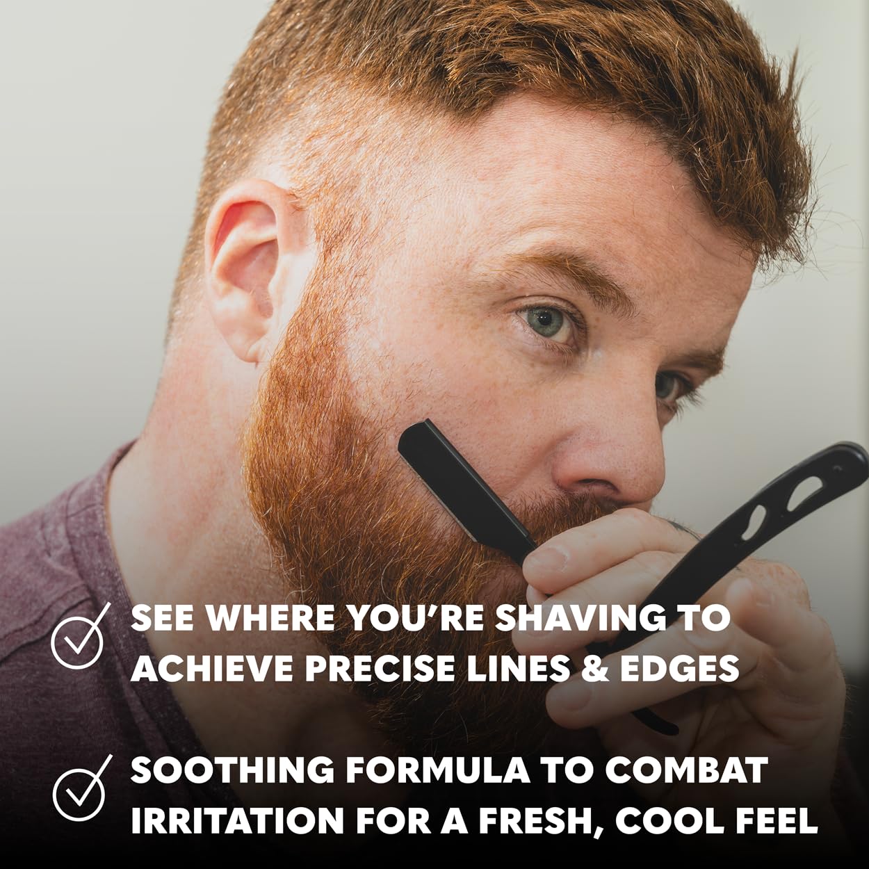 Beard Club Premium Shaving Gel emits cedar scent for a refreshing shave.