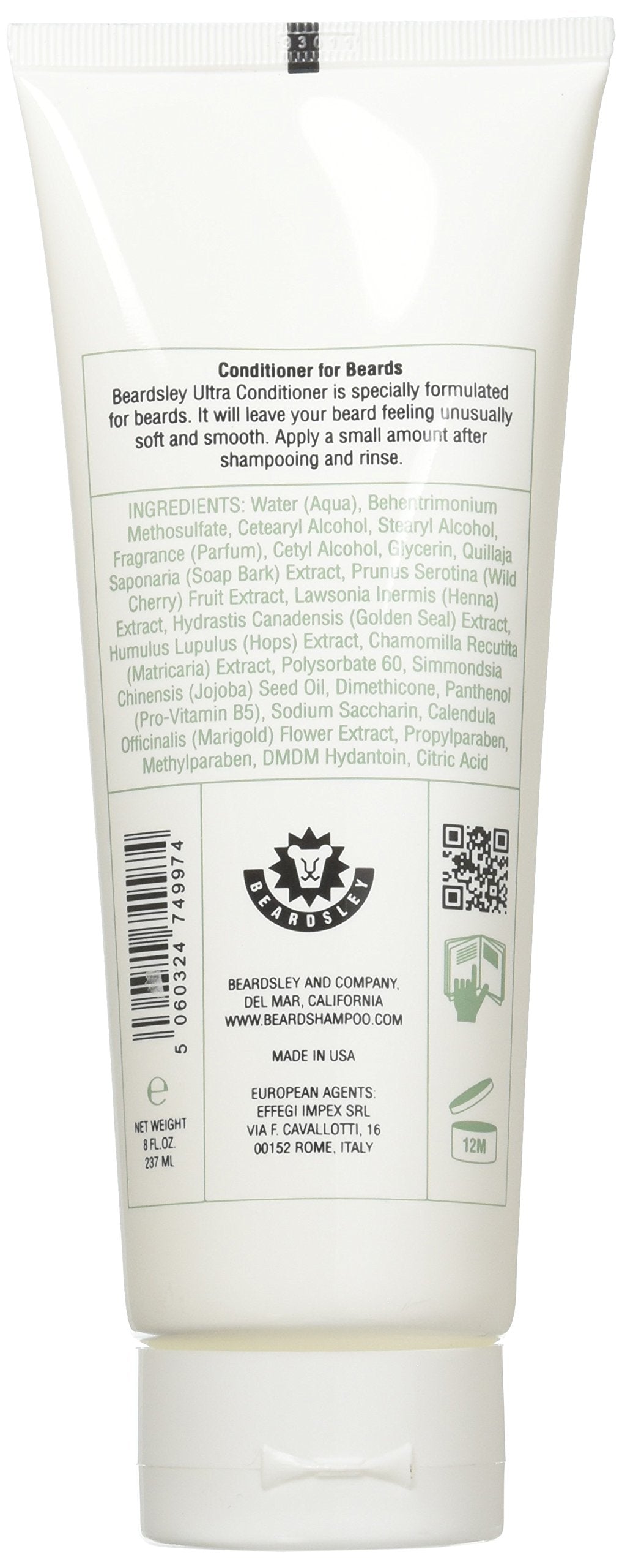Beardsley Ultra Conditioner being applied to beard for smooth, well-groomed results.