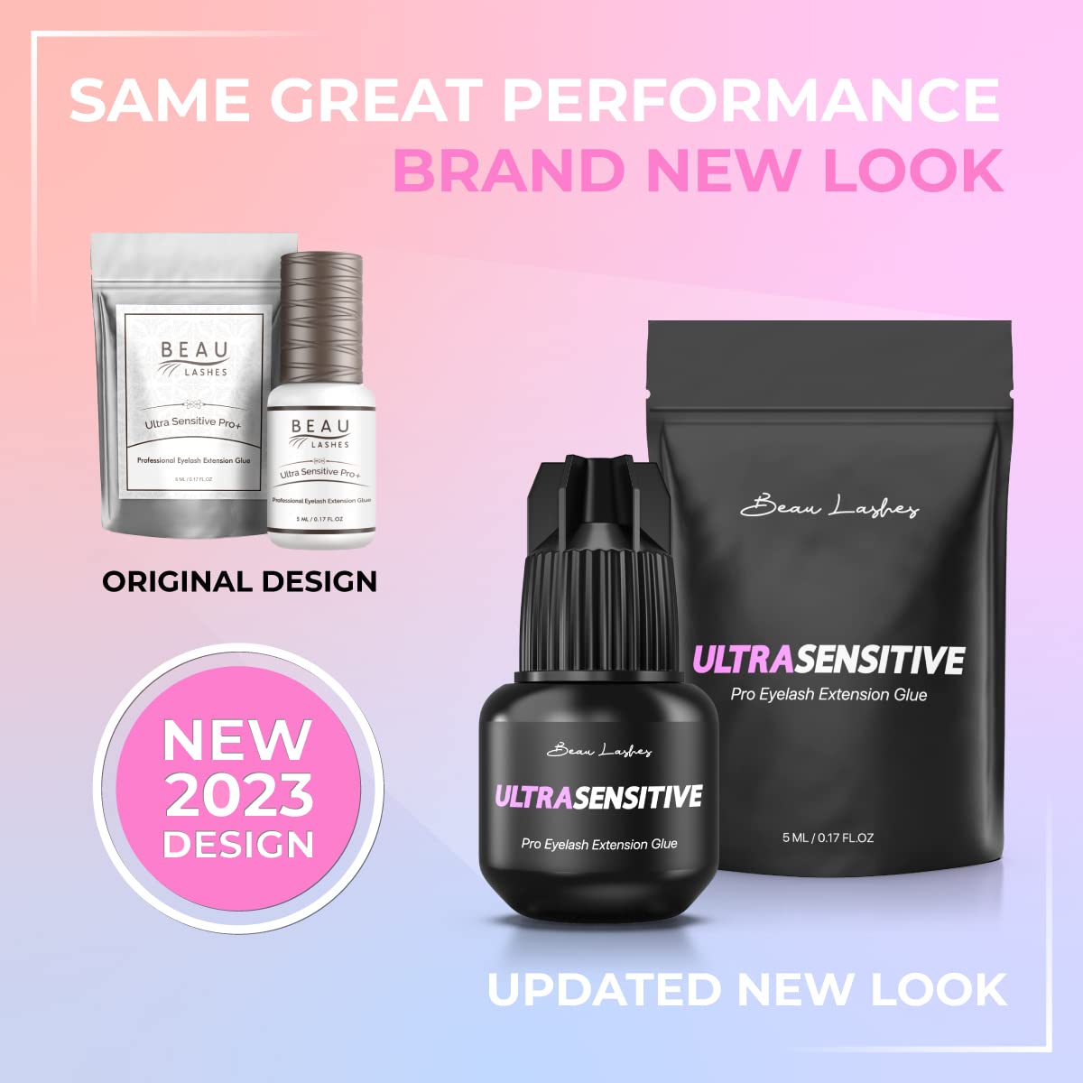Beau Lashes professional-grade adhesive trusted by lash artists