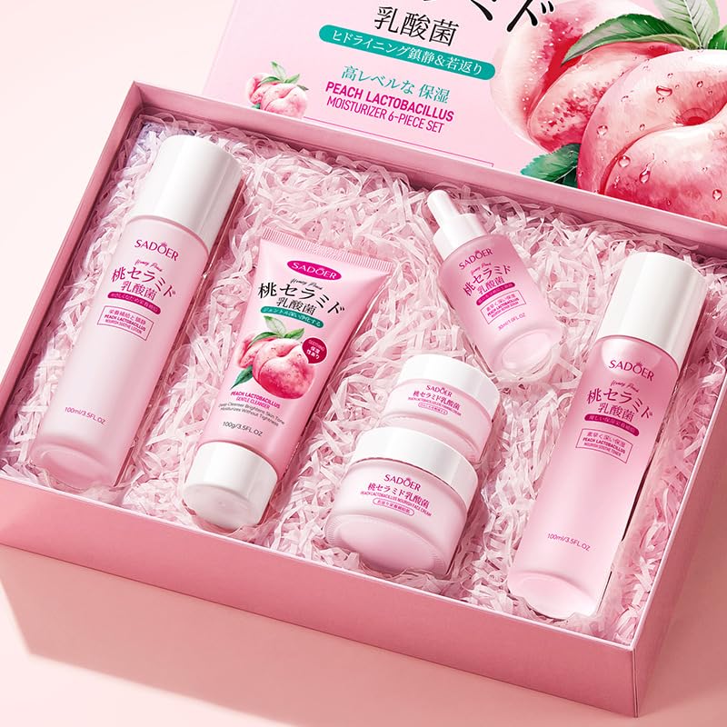 BeauBase Peach Moisturizer jar; nourishing cream for all skin types.