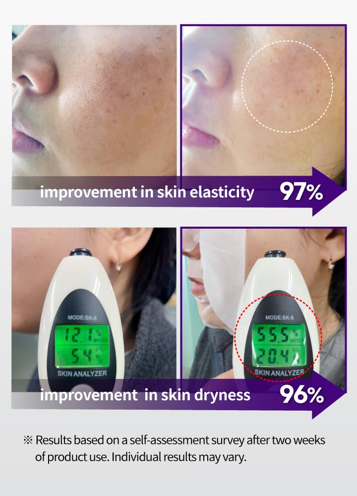 BEAUDIANI Pepti Collagen sheet mask ingredients visual with collagen and peptides