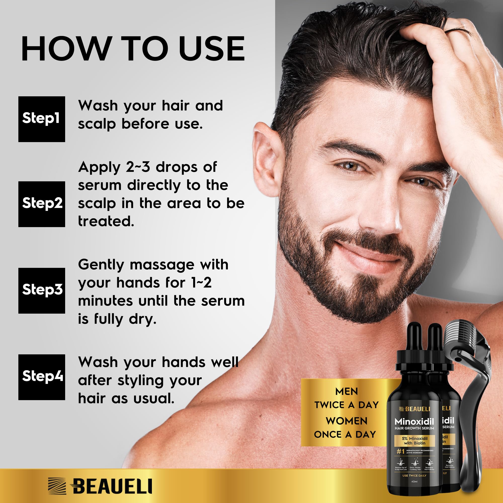 Beaueli biotin hair growth support for stronger strands