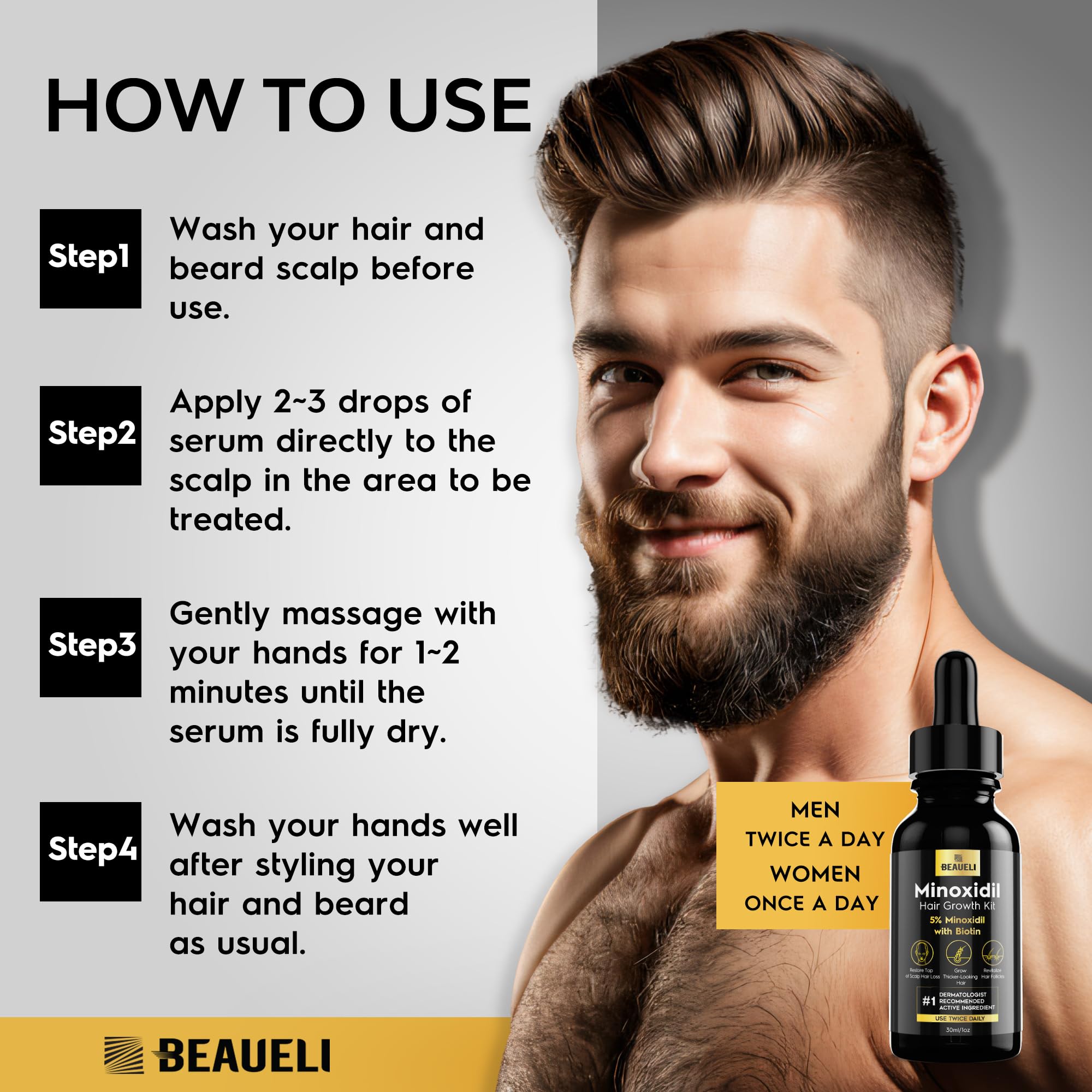 Beaueli Biotin hair strengthening for healthier strands