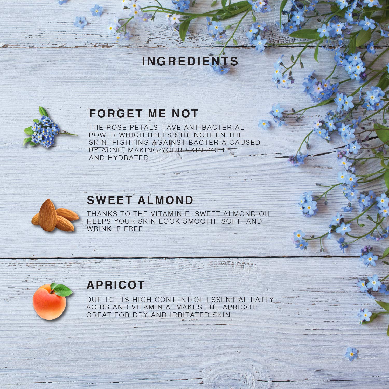 BEAUTE DE PROVENCE Forget Me Not oil adds shine and nourishment to hair.