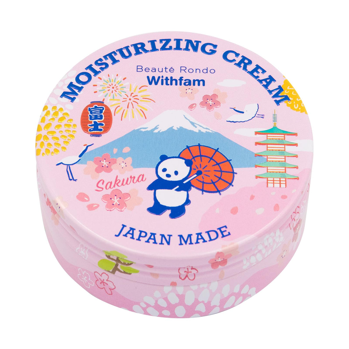 Beauté Rondo Withfam sakura-jar closeup for gentle daily hydration.