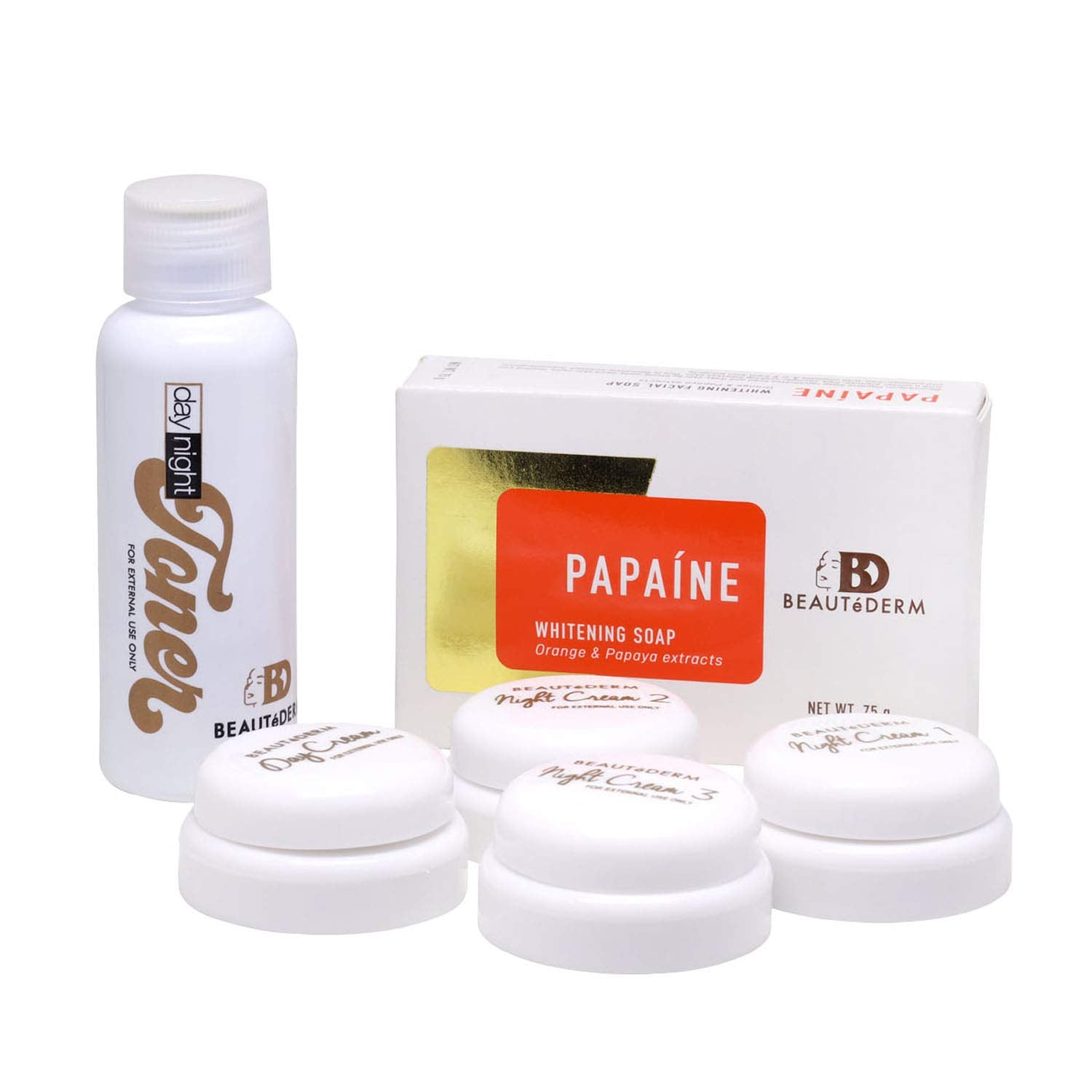 Beautederm Set Travel Pack box with compact skincare essentials for on the go routines.
