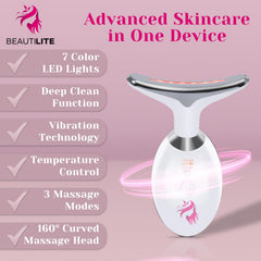 BEAUTILITE lymphatic drainage massage aids reducing puffiness and sculpting contour.