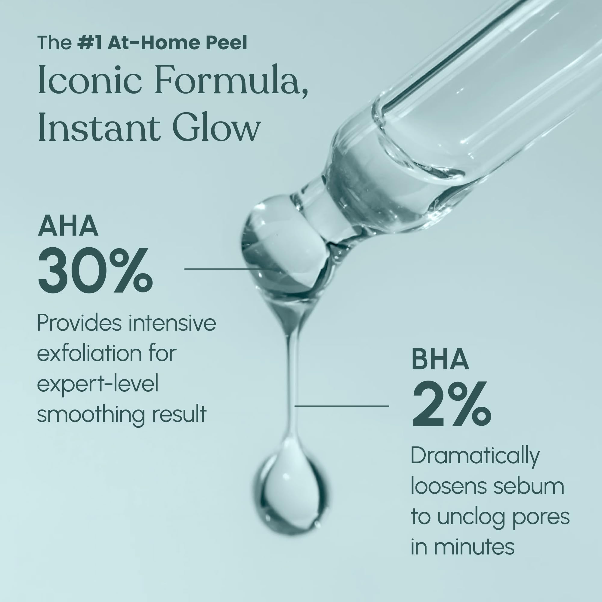 Beautiste multi-acid exfoliant texture swatch reveals even skin tone.