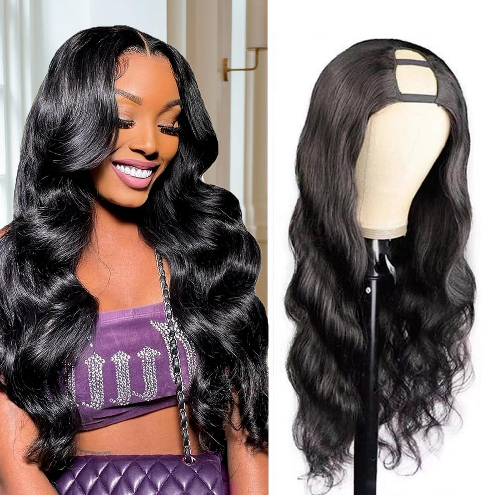 Beautkol U Part Body Wave 18in with Brazilian virgin hair for natural movement.