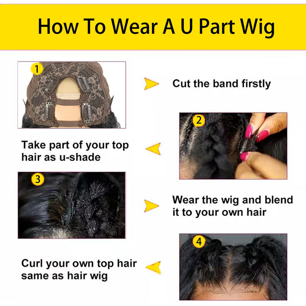Beautkol U Part styling options include straight or curly looks.