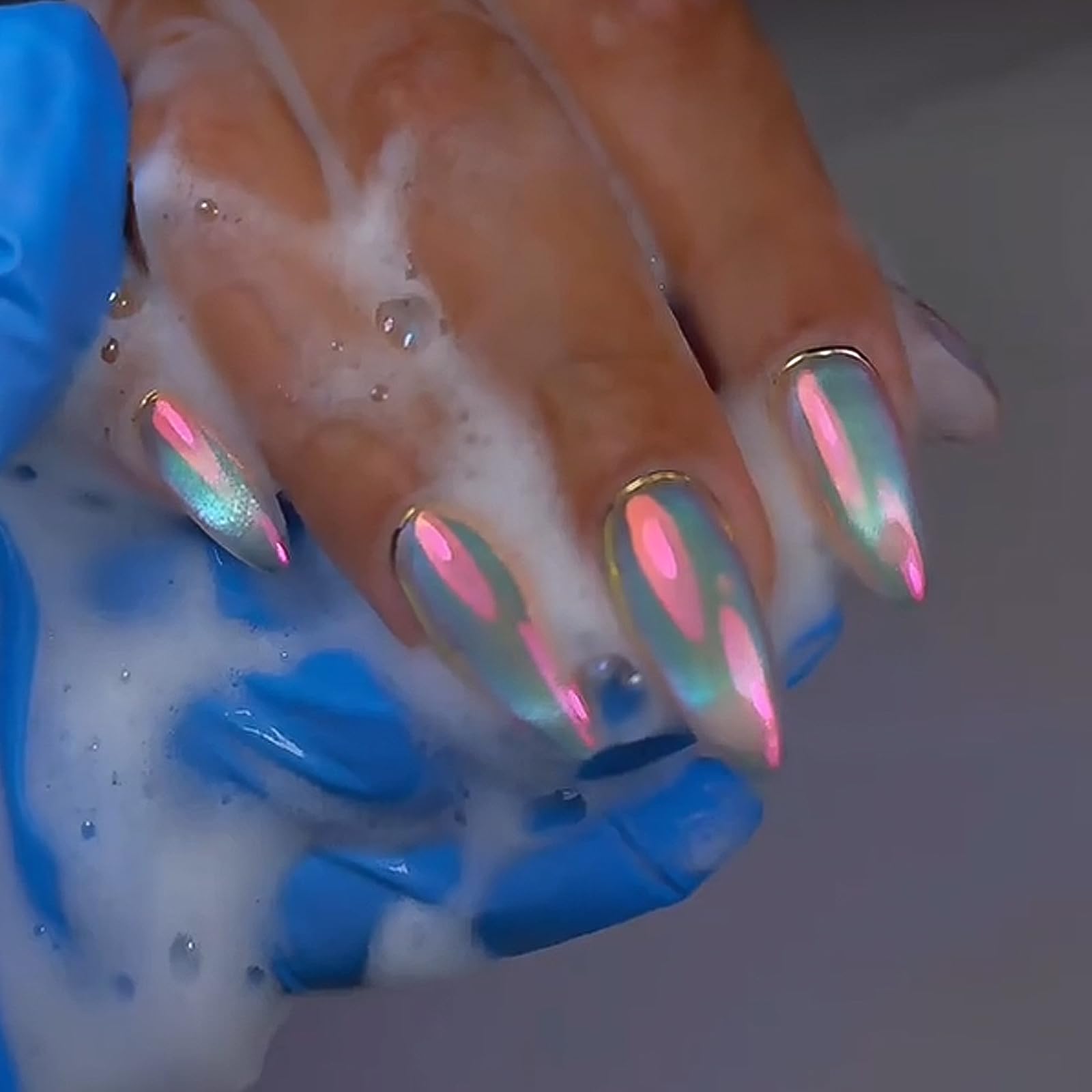 BEAUTNICE Chrome Nail Powder for acrylic color shift on nails