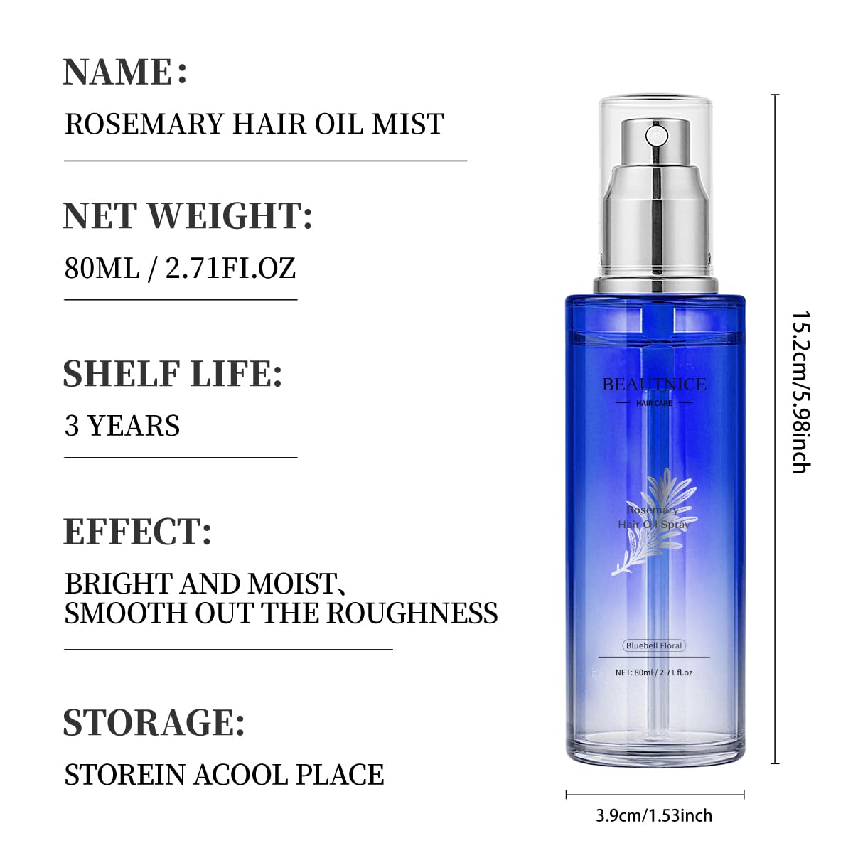 BEAUTNICE Daily-use hair care ritual without rinsing needed.