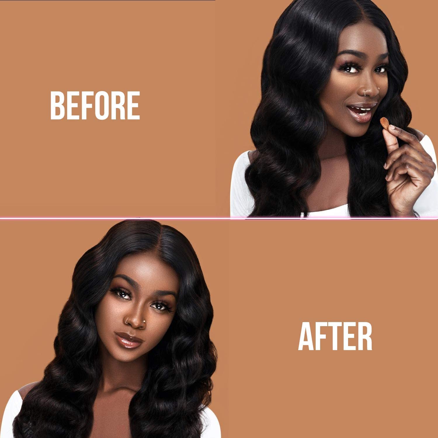 Almond shade bottle of Beauty Bakerie Flour Setting Powder ready for touch-ups.