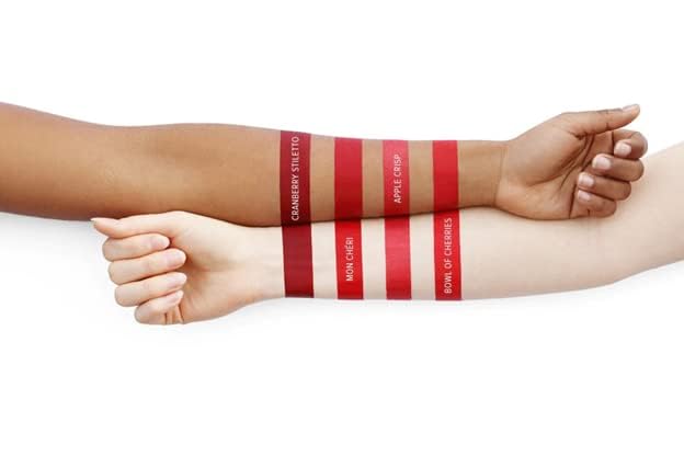 Beauty Bakerie Lip Whip metallic lip swatch highlighting bold shimmer.