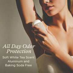 Beauty by Earth deodorant packaging on display highlights USA-made and organic ingredients.