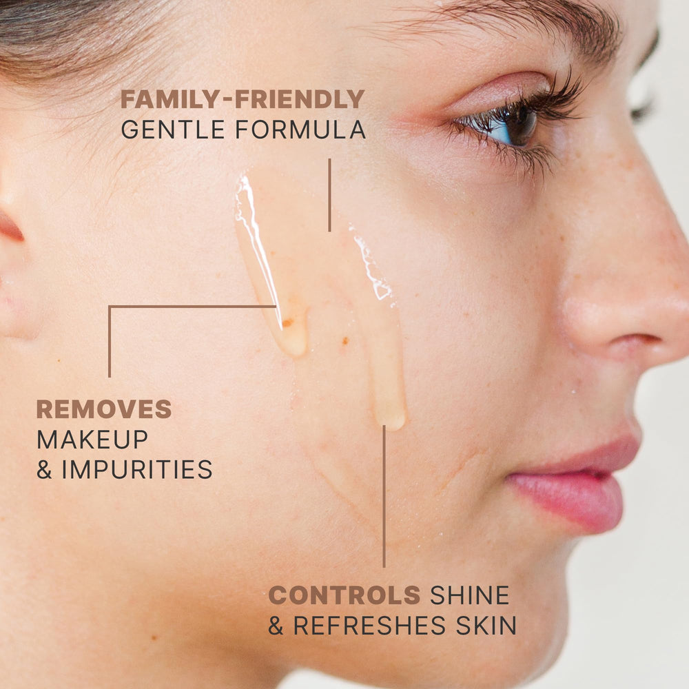 Foam from Beauty by Earth clean face wash demonstrating gentle lather