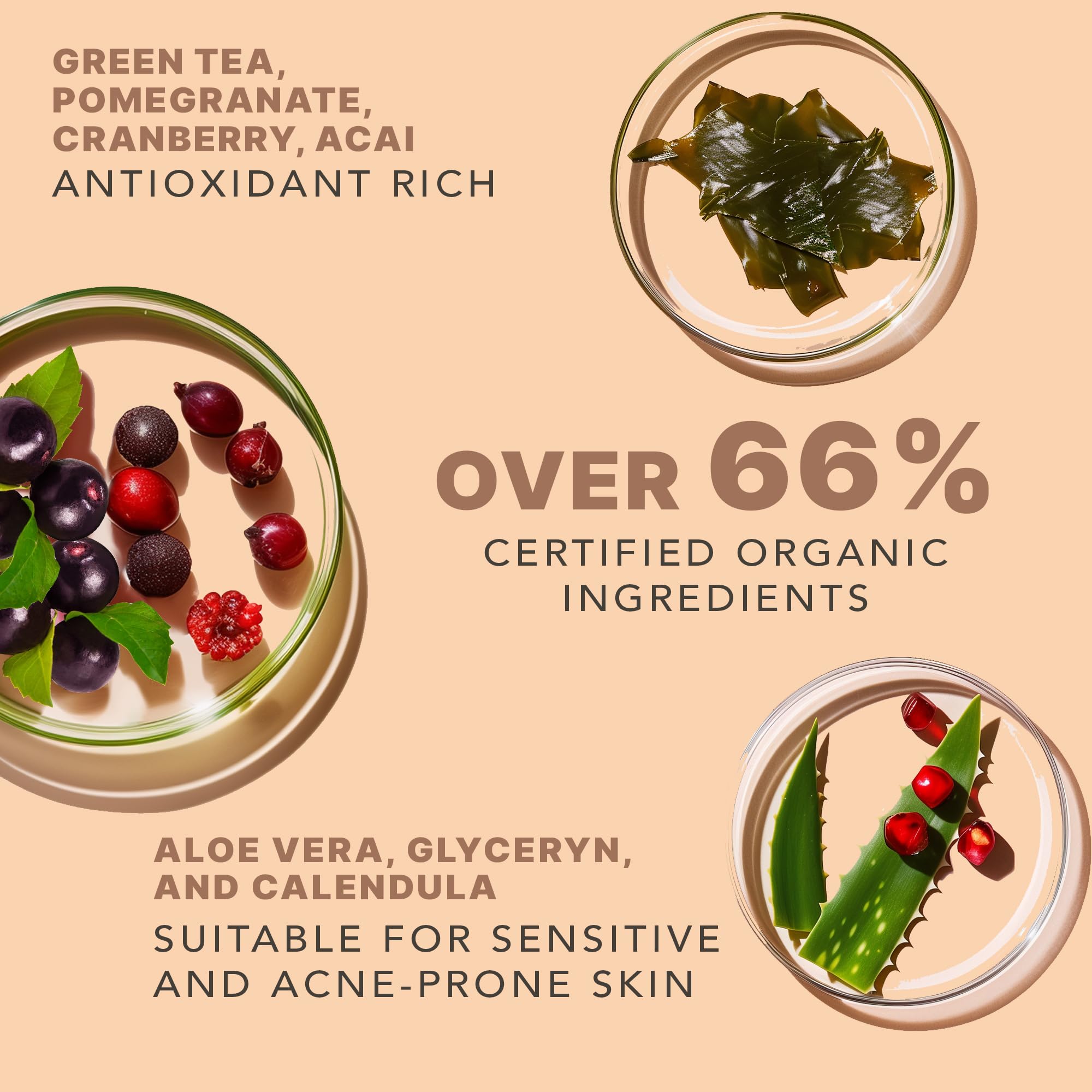 USA-made label on Beauty by Earth clean face wash