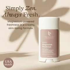 Beauty by Earth ingredients list close-up highlights vegan, cruelty-free formula for long-lasting protection.