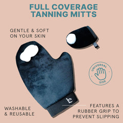 Beauty by Earth exfoliating mitt prep for a smoother tan