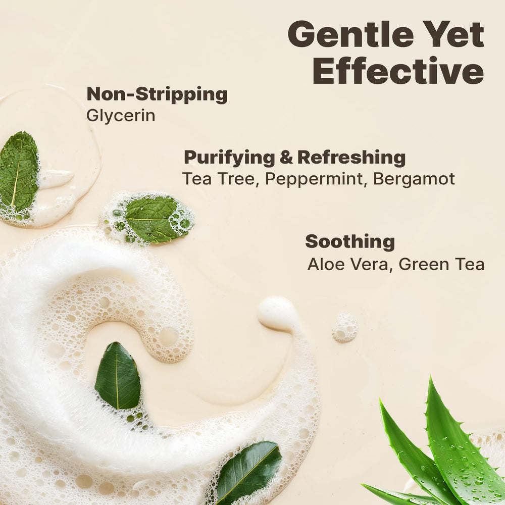 Beauty by Earth foaming face wash natural ingredients for all skin types.