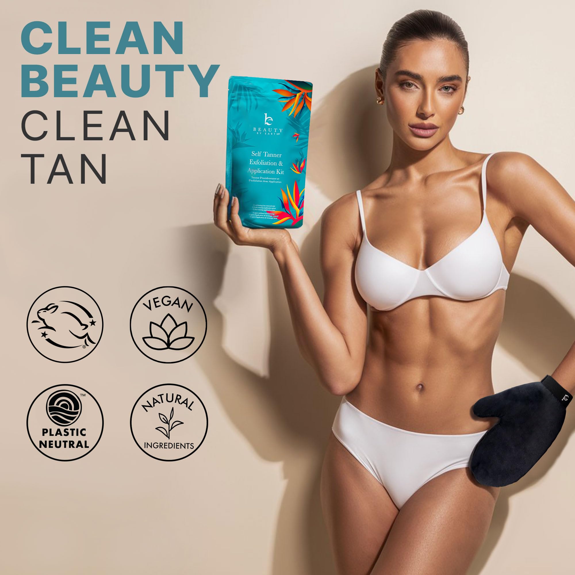 Beauty by Earth front and back applicator tools for even coverage