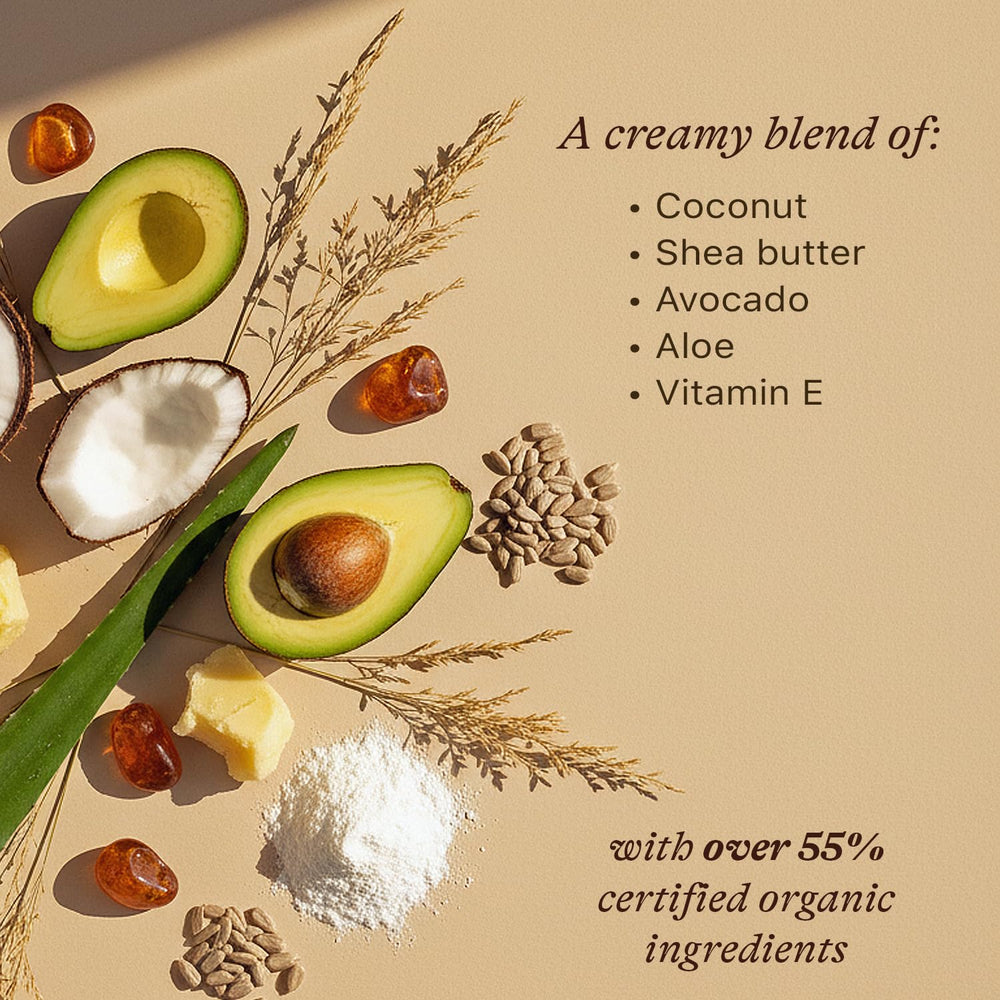 Beauty by Earth USA-made label emphasizes ethical production.