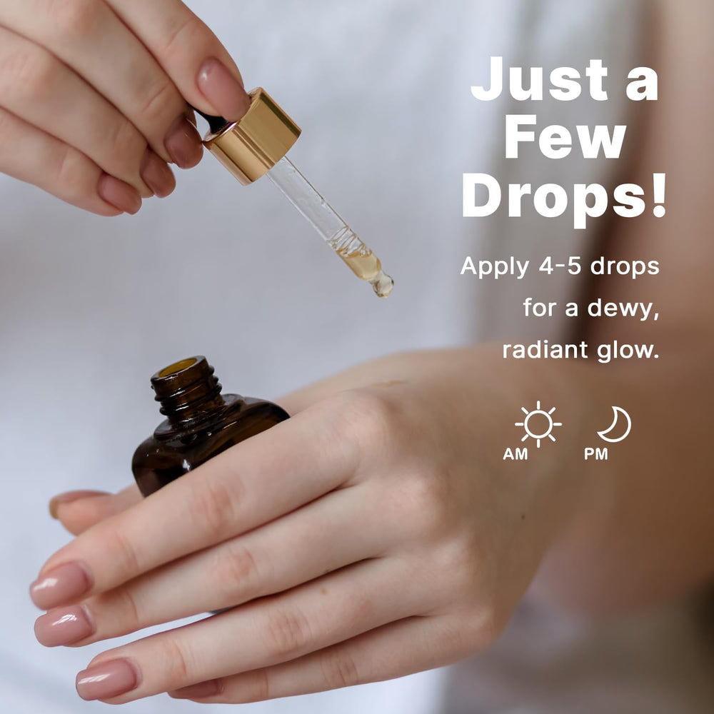 Beauty by Earth daily routine shot with oil and moisturizer