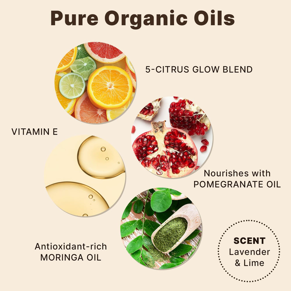 Beauty by Earth Face Oil on skin shows glow and smooth texture