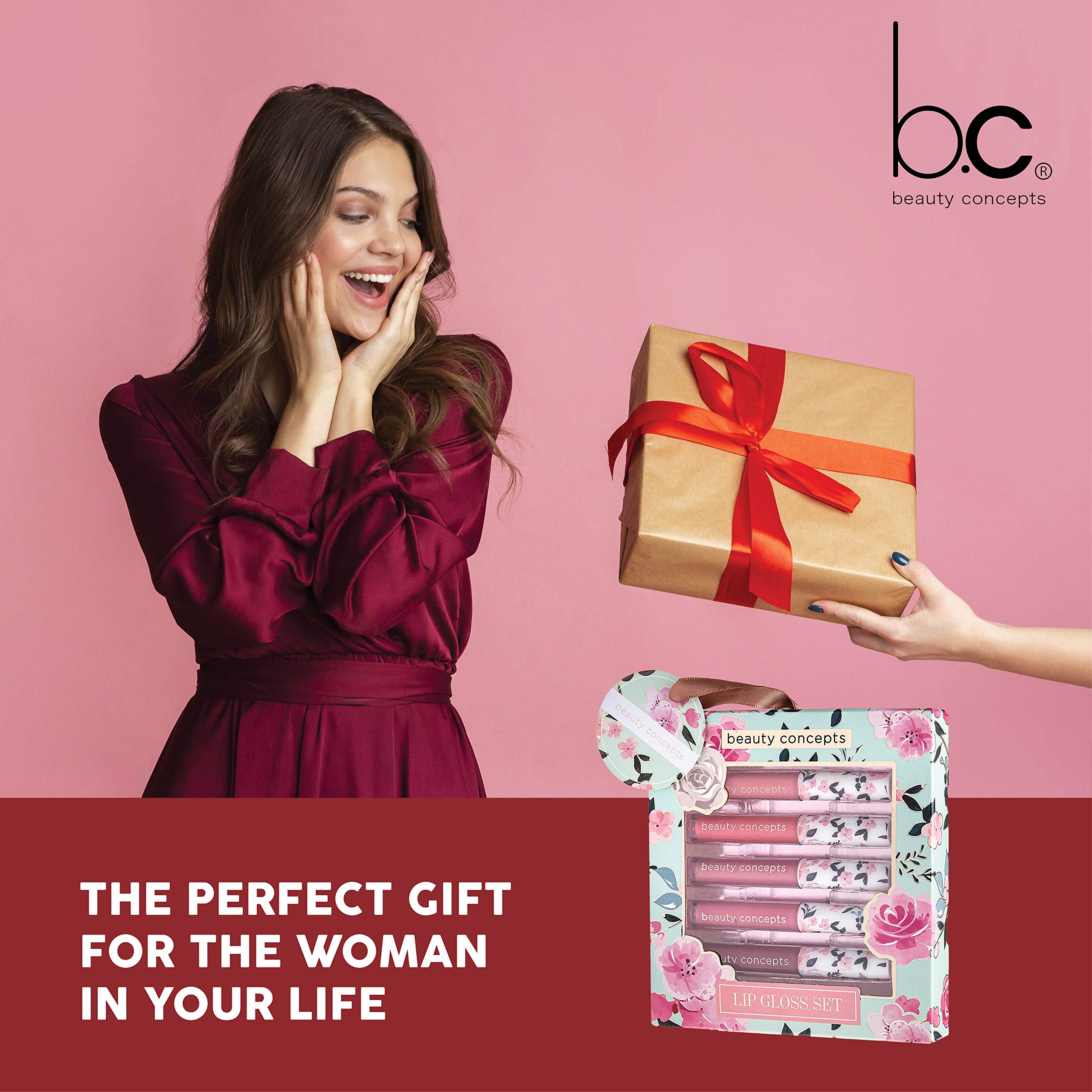 Beauty Concepts Lip Gloss Collection present-ready box makes a thoughtful gift for lip lovers.