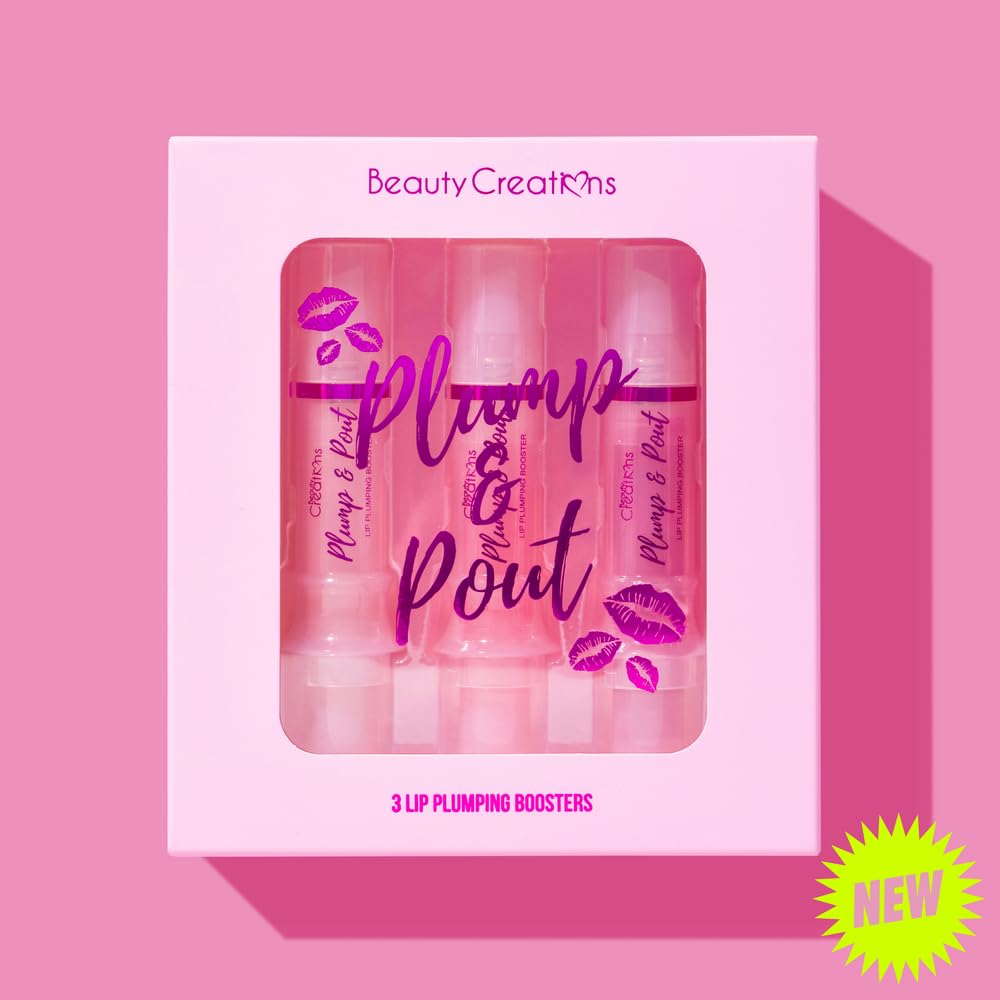 Beauty Creations Plump & Pout packaging displayed for portable use