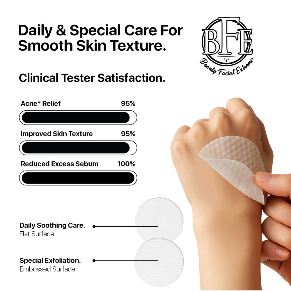 Beauty Facial Extreme Acne Pads in hand ready for overnight use.