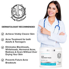 Beauty Facial Extreme Acne Pads pack displayed for home acne care.