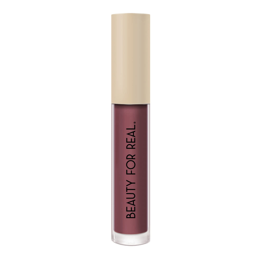 Beauty For Real Be Seen Chestnut Rose packaging highlights weightless matte lipstick.