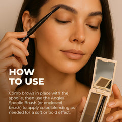 Deep shade pan of Brow Max Ombre Powder delivering rich color payoff.