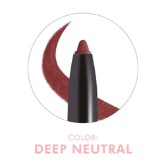 Beauty For Real D-Fine Lip Pencil Neutral Deep on lips for natural lining