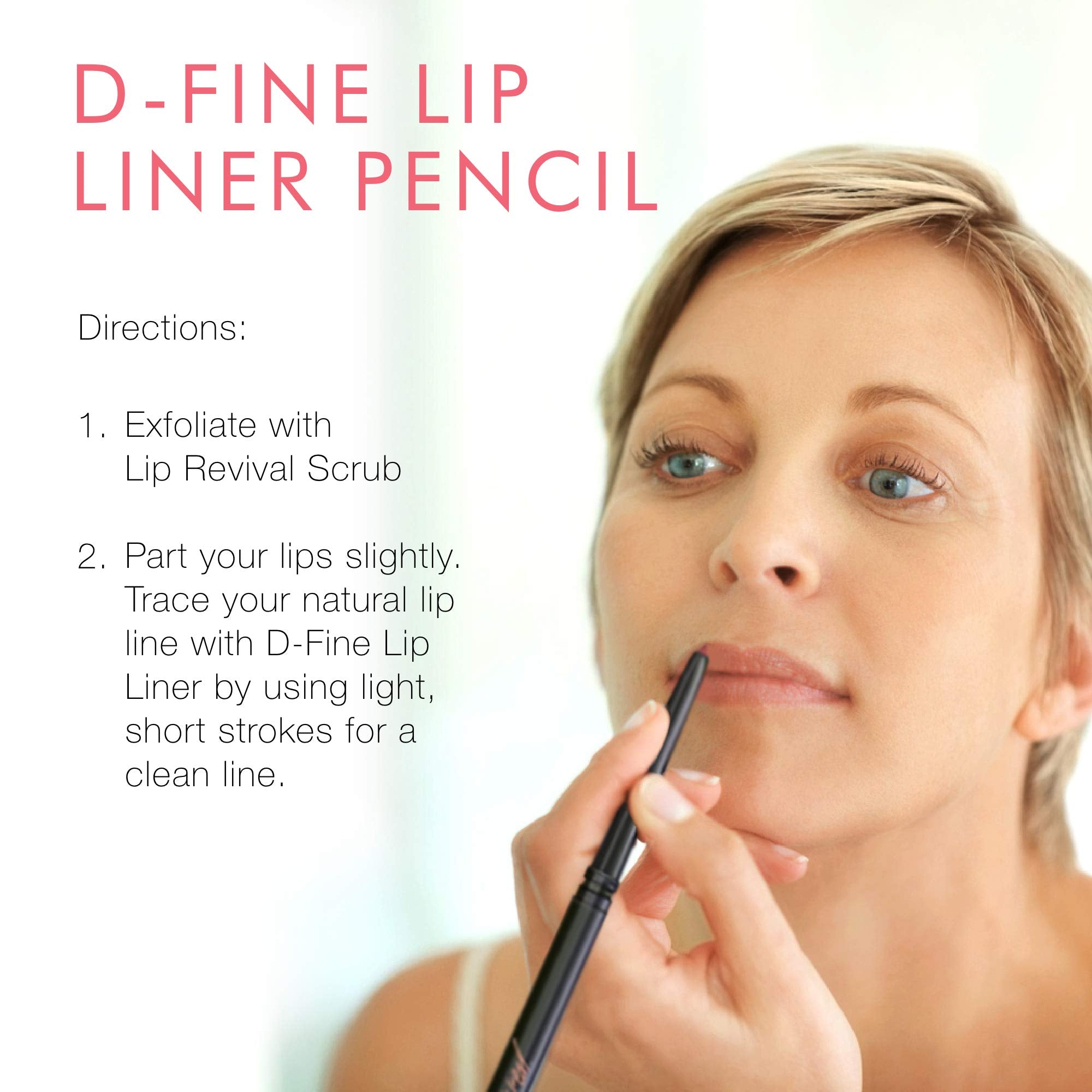 Swatch of Beauty For Real D-Fine Lip Pencil Neutral Deep on skin